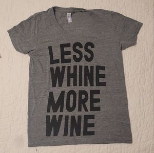 Print Liberation "Less Whine More Wine" tshirt